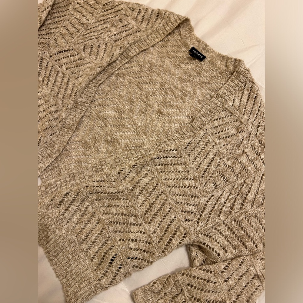Torrid Ribbed Loose Knit Cardigan - Picture 3 of 7